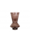 Vaso per fiori Glow grande 28x 17 cm - marrone cioccolato