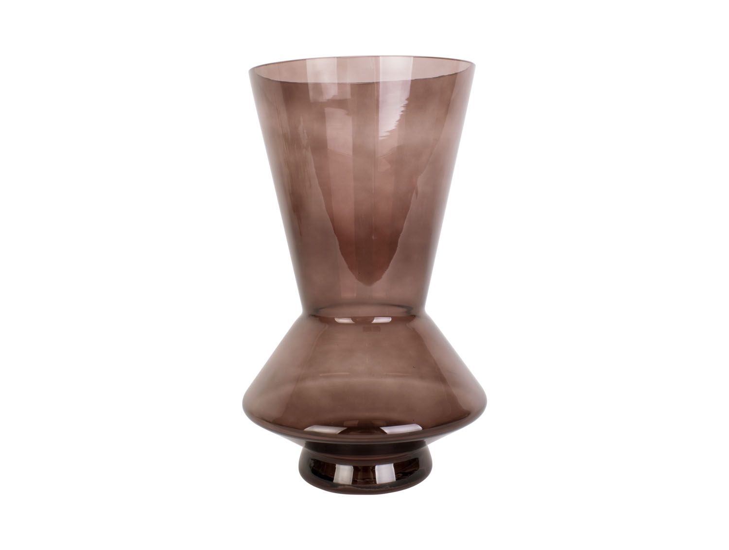 Vaso per fiori Glow grande 28x 17 cm - marrone cioccolato
