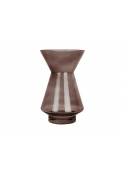 Vaso per fiori Glow medium 22x 13,5 cm - marrone cioccolato