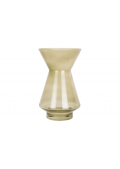 Vaso per fiori Glow medium 22x 13,5 cm - verde muschio