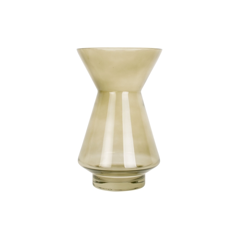 Vaso per fiori Glow medium 22x 13,5 cm - verde muschio