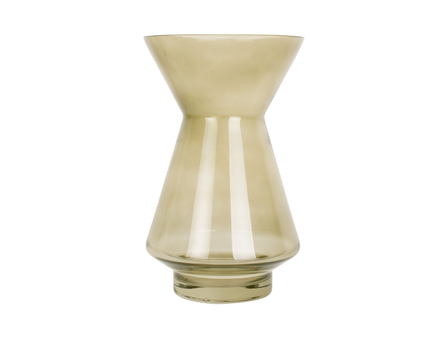 Vaso per fiori Glow medium 22x 13,5 cm - verde muschio