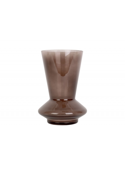 Vaso per fiori Glow piccolo 17,5x 12 cm - marrone cioccolato