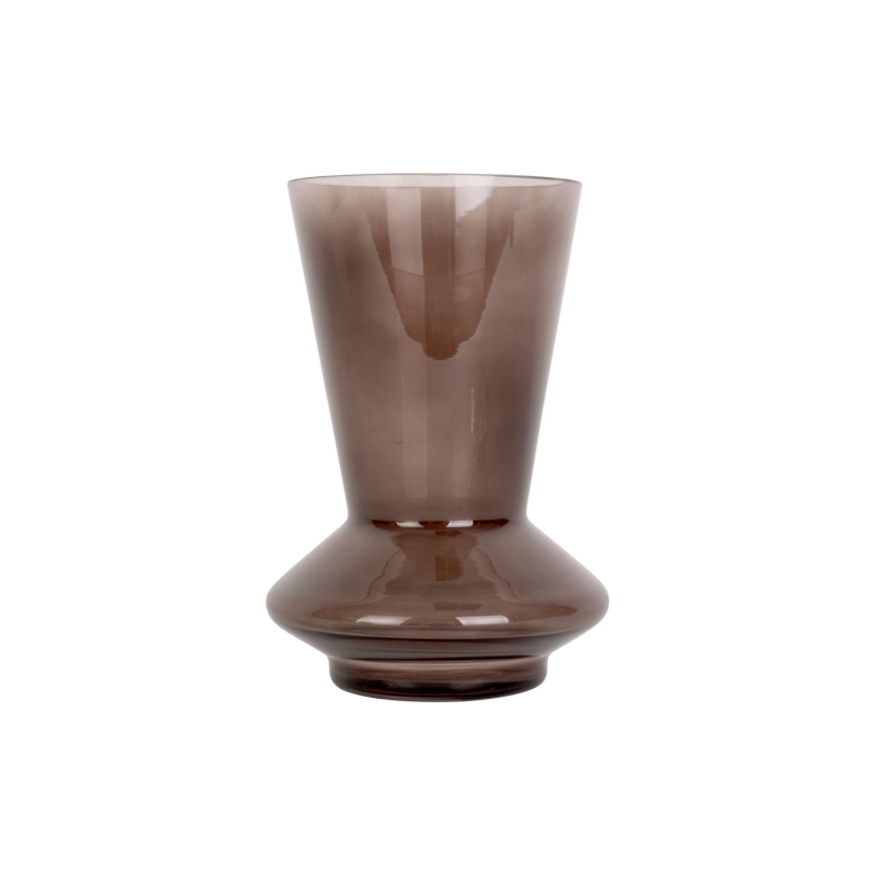 Vaso per fiori Glow piccolo 17,5x 12 cm - marrone cioccolato