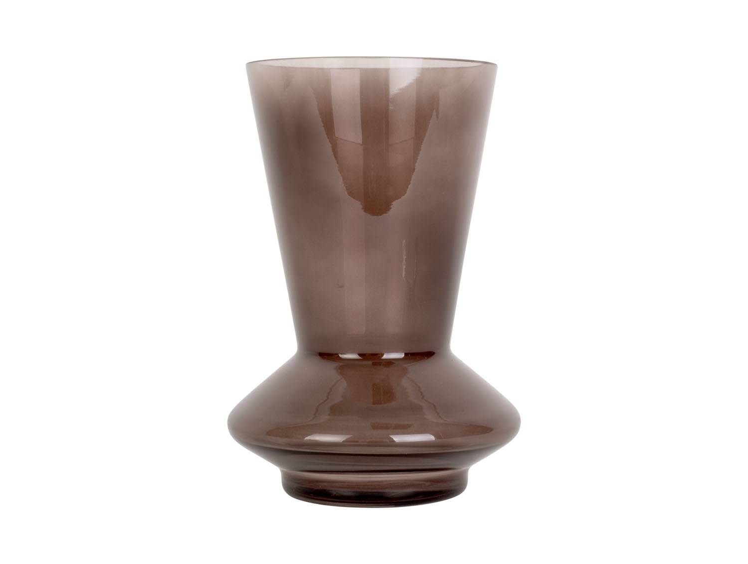 Vaso per fiori Glow piccolo 17,5x 12 cm - marrone cioccolato