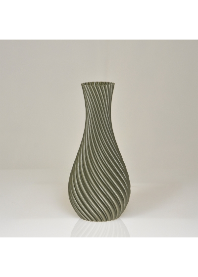 Vaso Cosmos 3D 19x9x9cm Champagne Metallic