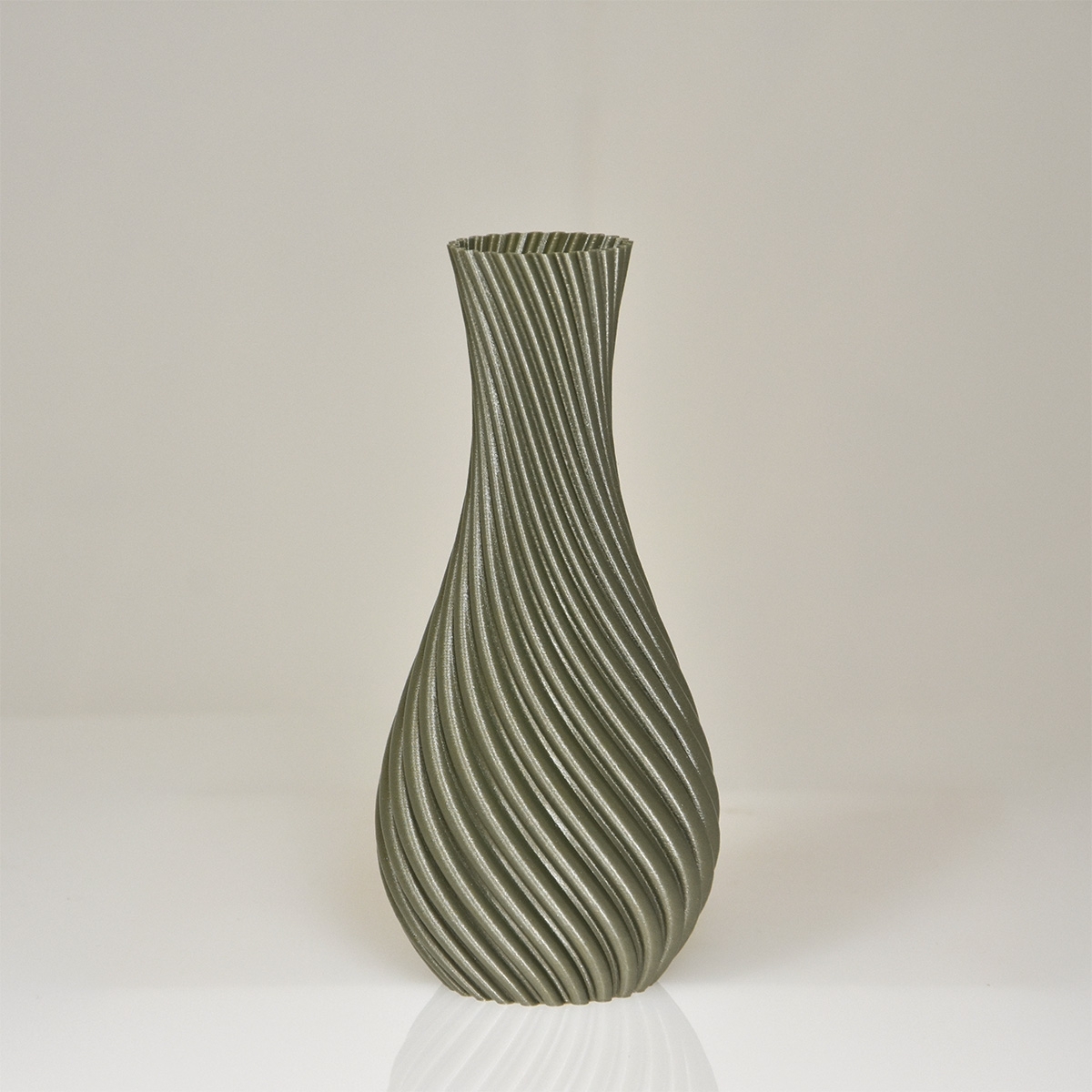 Vaso Cosmos 3D 19x9x9cm Champagne Metallic