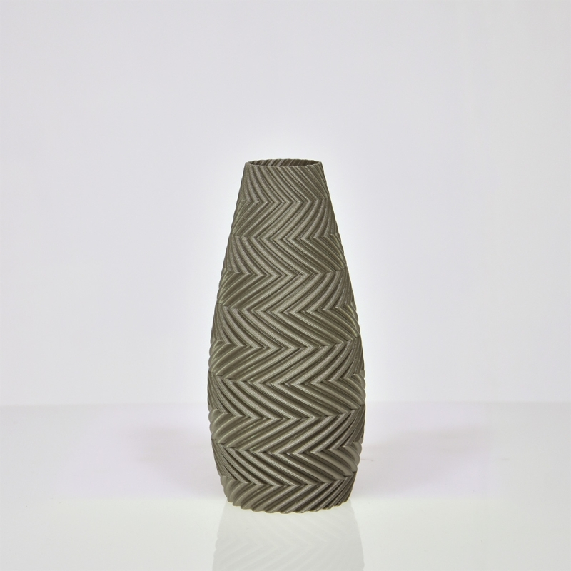 Felicia 3D vaas 18x8cm Champagne Metallic