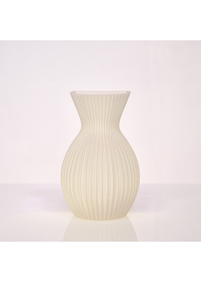 Lily 3D wandvaas 20x13x8cm Wit