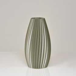 Vaso Jasmin 3D 9x17cm Champagne Metallic