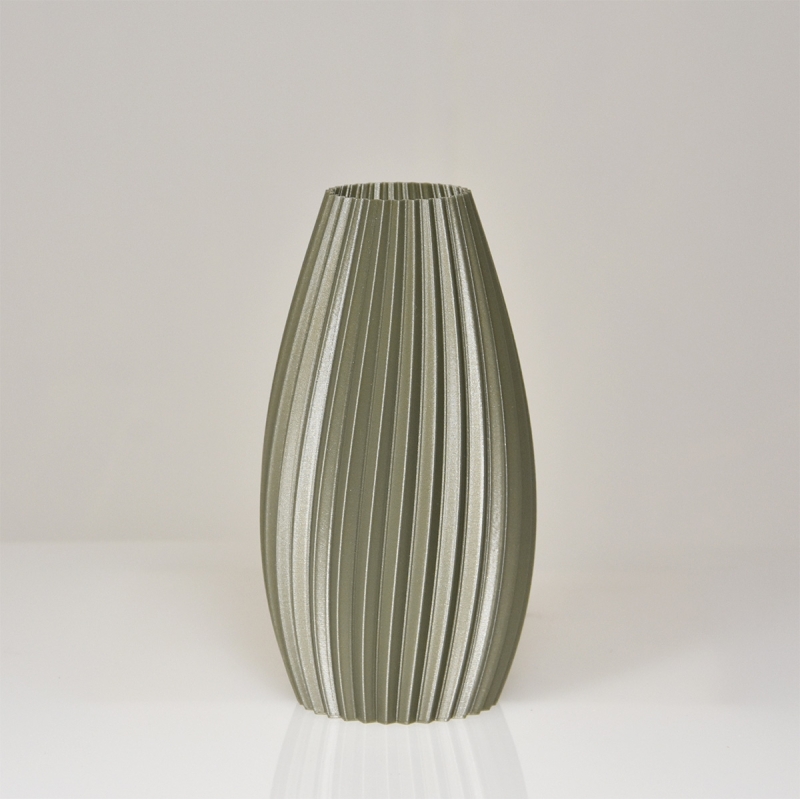 Vaso Jasmin 3D 9x17cm Champagne Metallic