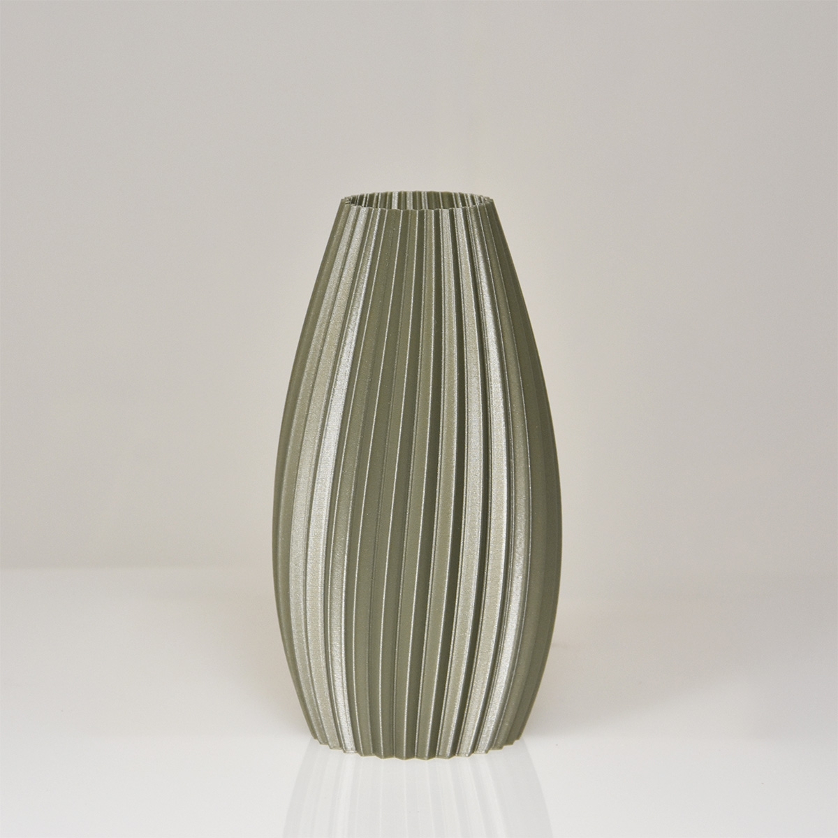 Vaso Jasmin 3D 9x17cm Champagne Metallic