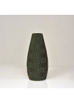 Felicia 3D vaas 18x8cm Groen Metallic
