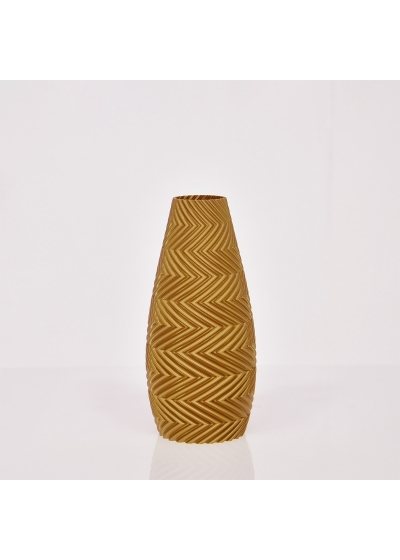 Felicia 3D vaas 18x8cm Goud Metallic