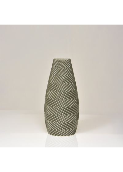 Felicia 3D wandvaas 18x8x5cm Champagne Metallic