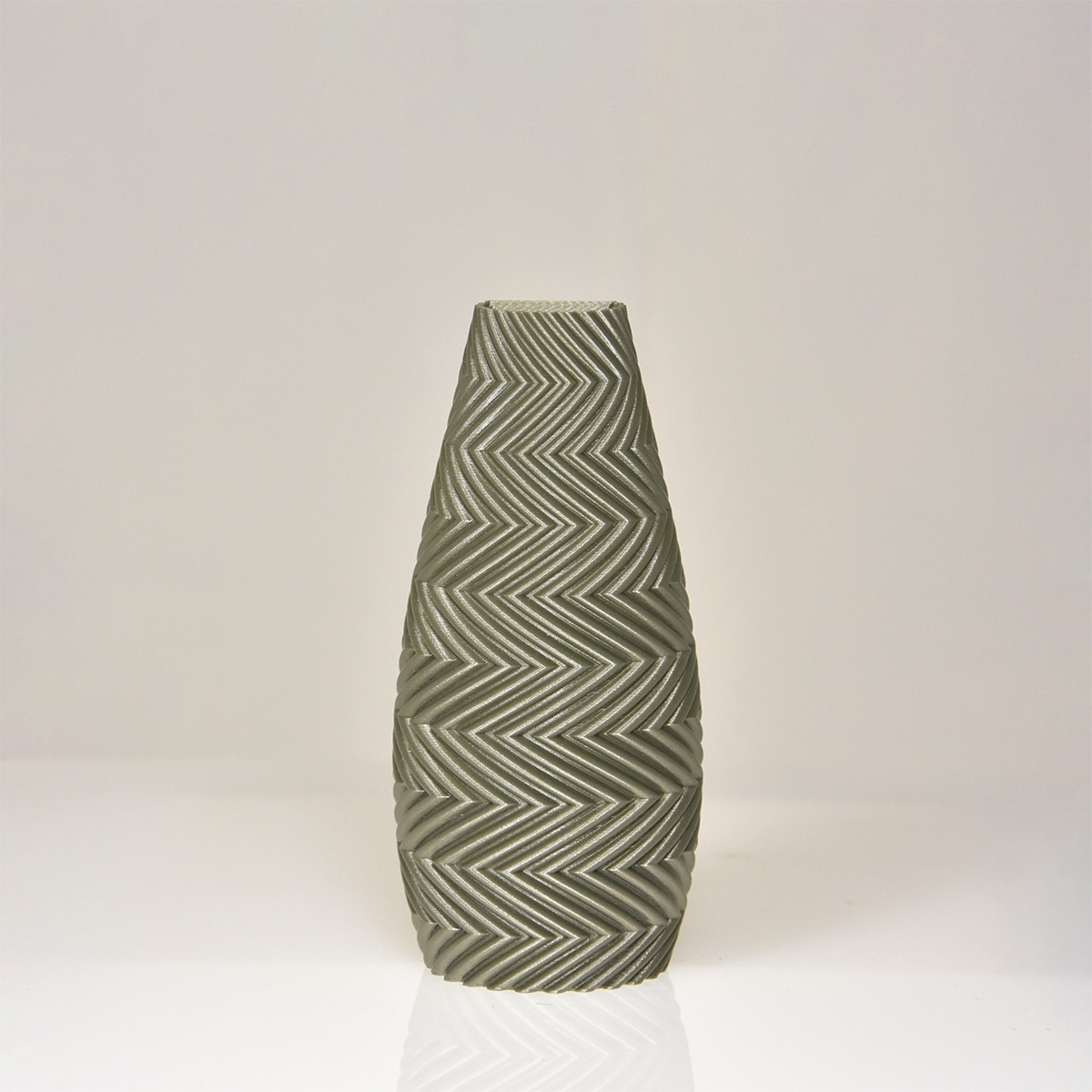 Felicia 3D wandvaas 18x8x5cm Champagne Metallic