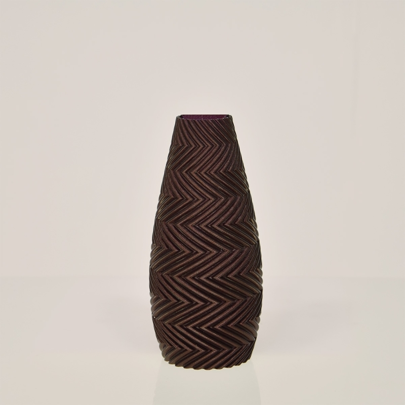 Felicia 3D wandvaas 18x8x5cm Bronze Metallic