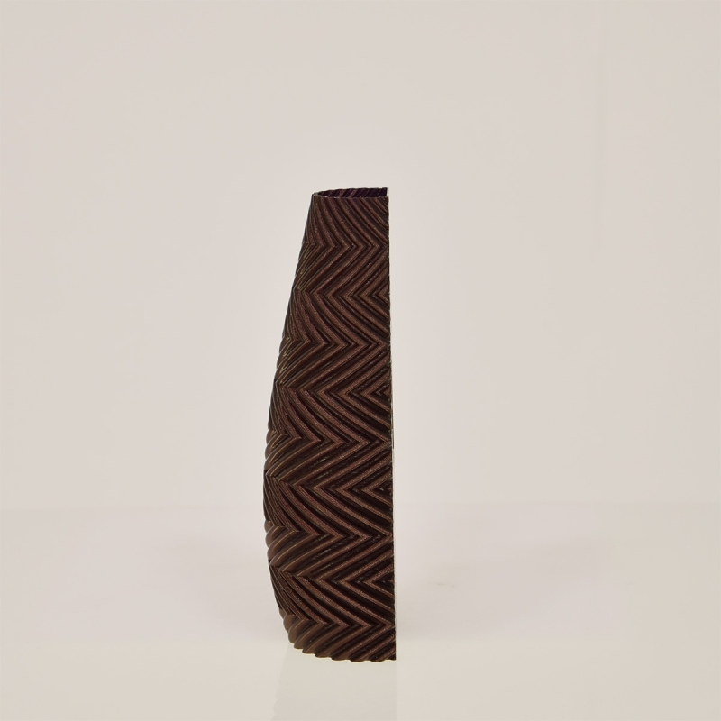 Felicia 3D wandvaas 18x8x5cm Bronze Metallic