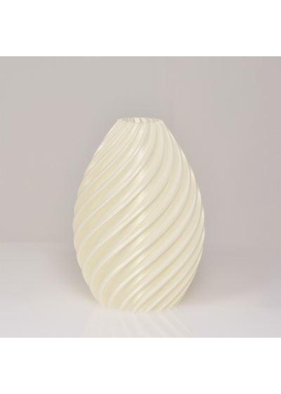 Heather 3D vaas 19x13cm Wit