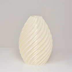 Heather 3D vaas 19x13cm Wit
