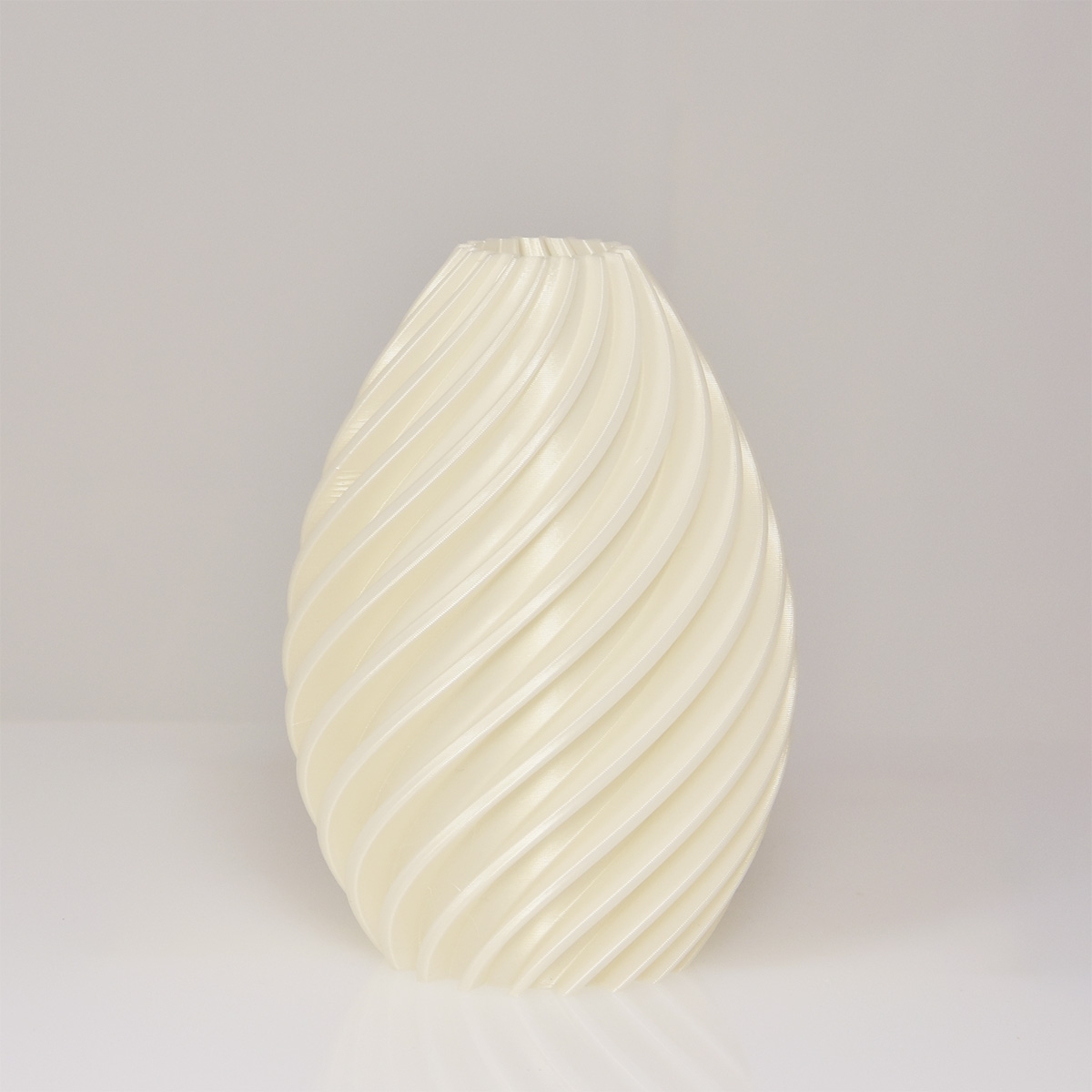 Heather 3D vaas 19x13cm Wit