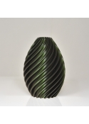Heather 3D vaas 19x13cm Groen Metallic