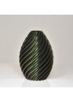 Heather 3D vaas 19x13cm Groen Metallic