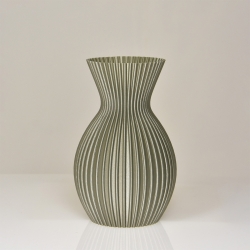 Lily 3D vaas 20x13cm Champagne Metallic