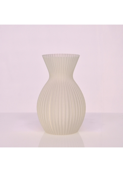 Lily 3D vaas 20x13cm Wit