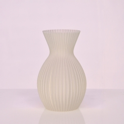 Lily 3D vaas 20x13cm Wit
