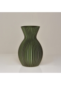 Lily 3D vaas 20x13cm Groen Metallic