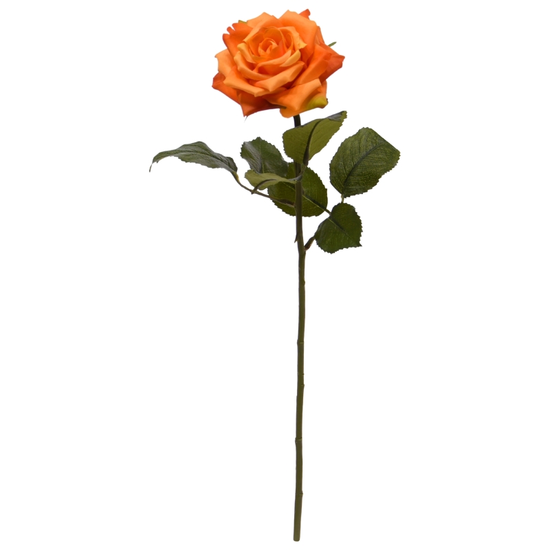 Ramo di rosa artificiale Classic 46 cm Arancione