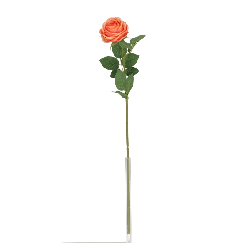 Ramo di Rosa Bella Artificiale 50cm Pesca
