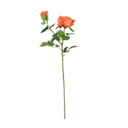Rosa Inglese Artificiale 69cm Arancione