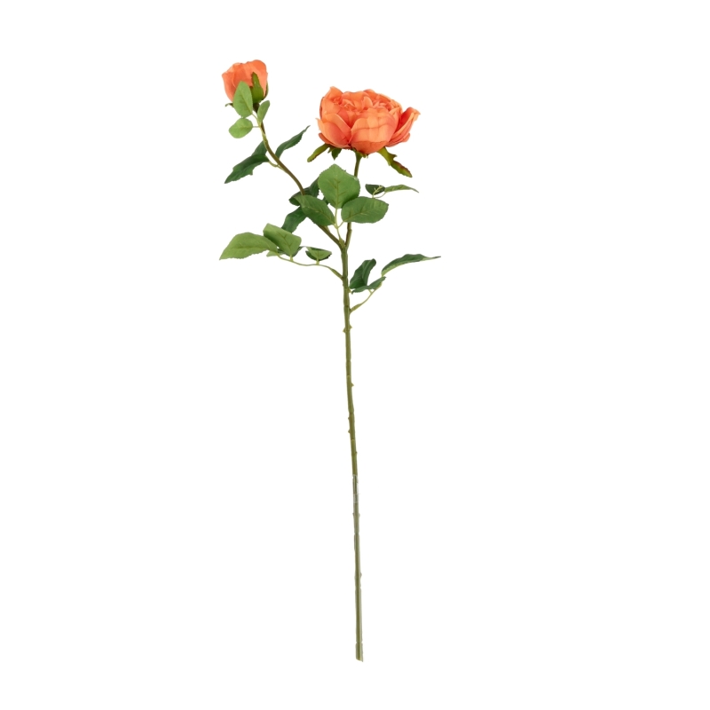 Rosa Inglese Artificiale 69cm Arancione