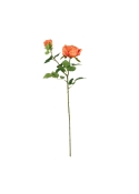 Rosa Inglese Artificiale 69cm Arancione