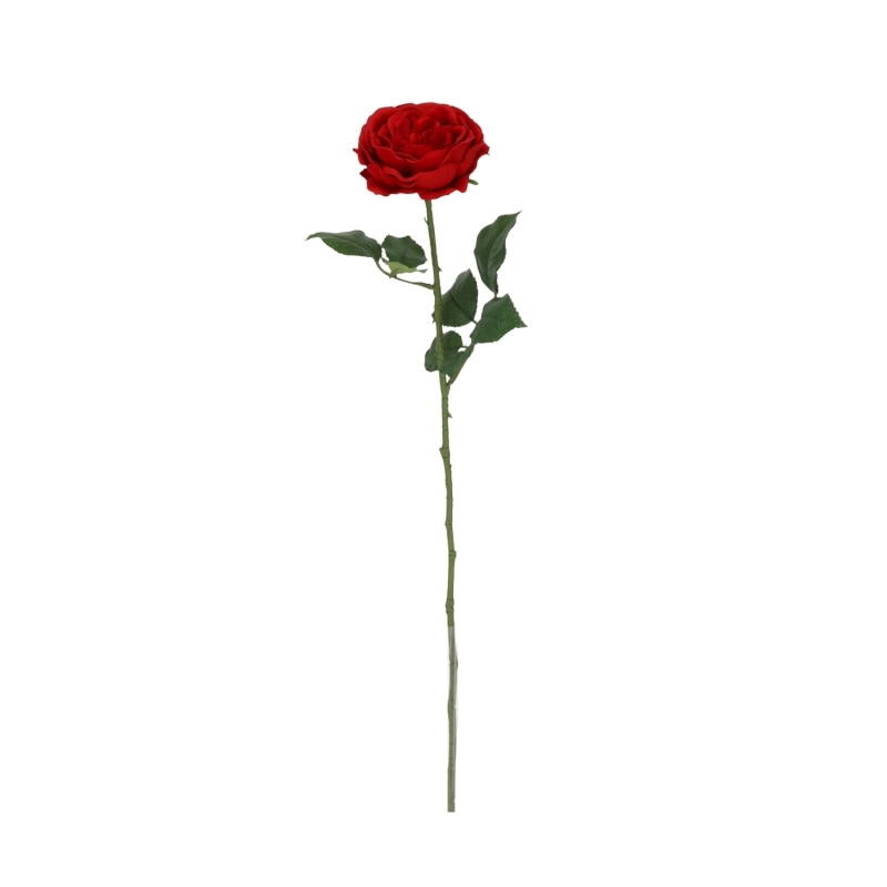 Rosa Inglese Artificiale 56cm Rossa