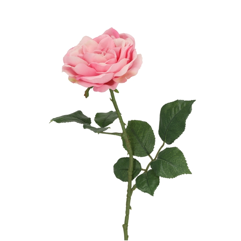Rosa Inglese Artificiale 56cm Rosa