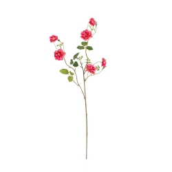 Ramo di Rosa Selvatica Artificiale 71cm Cerise