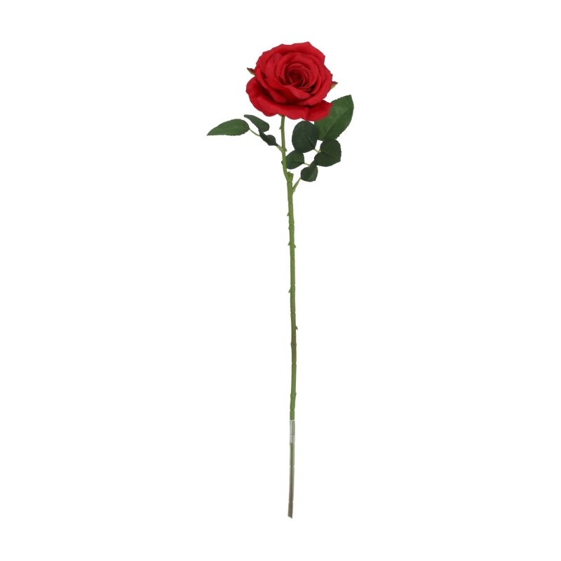 Ramo di rosa artificiale Elegance rosso 63 cm