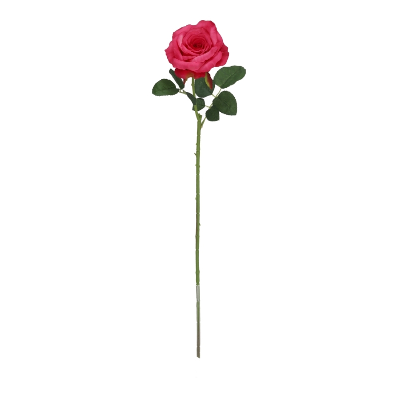 Ramo di rosa artificiale Elegance fucsia 63 cm