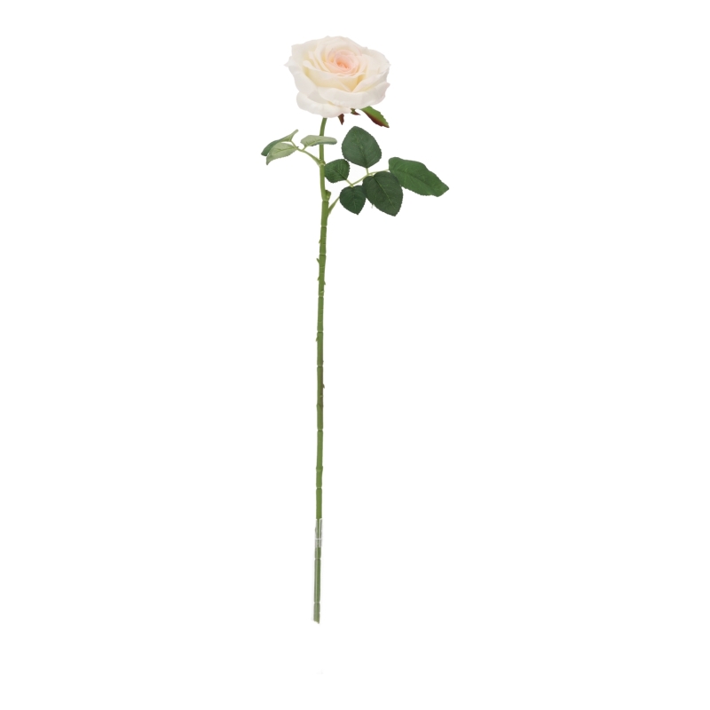 Ramo di rosa artificiale Elegance crema 63 cm