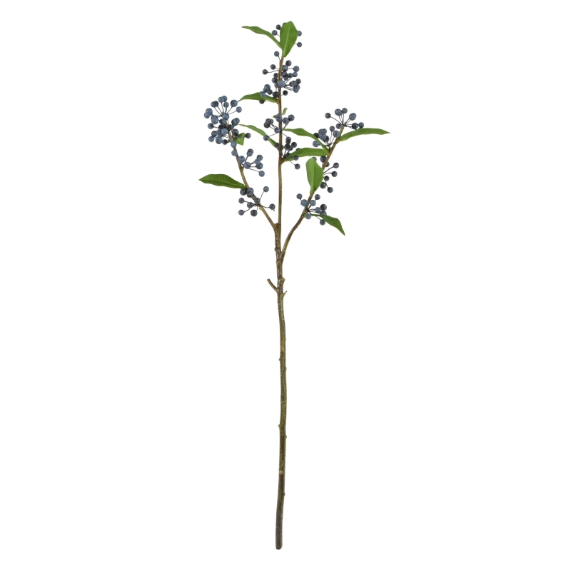 Ramo artificiale di mirtillo 75 cm blu