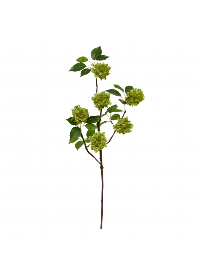 Viburnum fiore artificiale 56cm verde