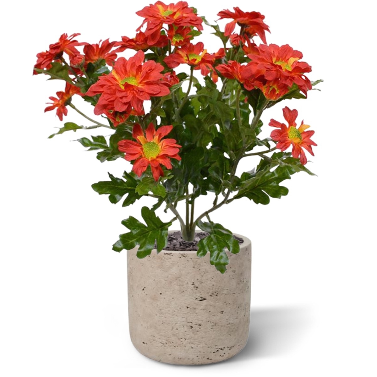 Bouquet artificiale di crisante 35 cm arancione