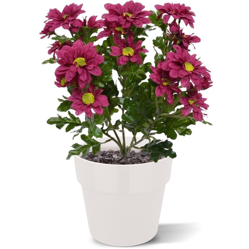 Bouquet artificiale di crisante 35 cm bordeaux