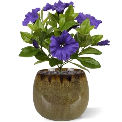 Bouquet di petunie artificiali 25 cm viola
