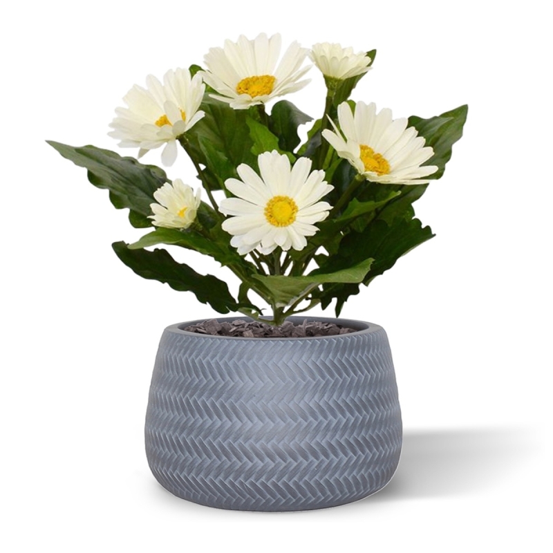 Bouquet di Gerbera artificiale 30 cm crema