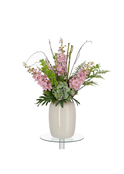 Bouquet artificiale legato a mano Yara Portland – Rosa 90cm