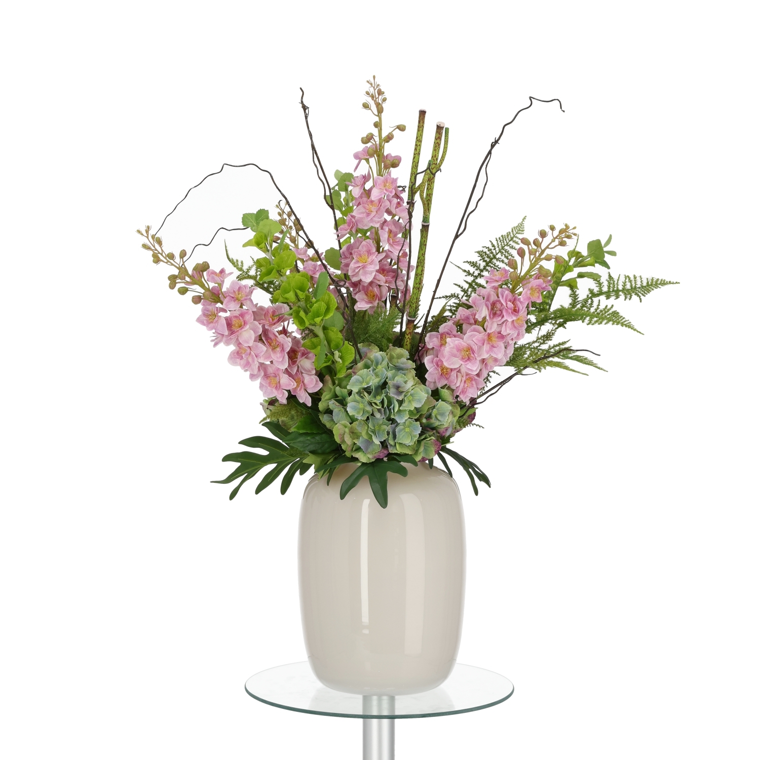 Bouquet artificiale legato a mano Yara Portland – Rosa 90cm